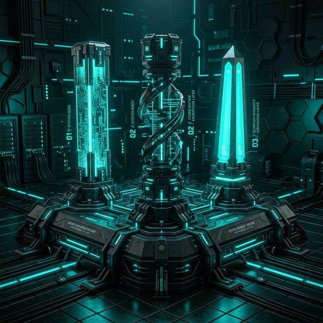 Three distinct data pillars locking into a foundation matrix